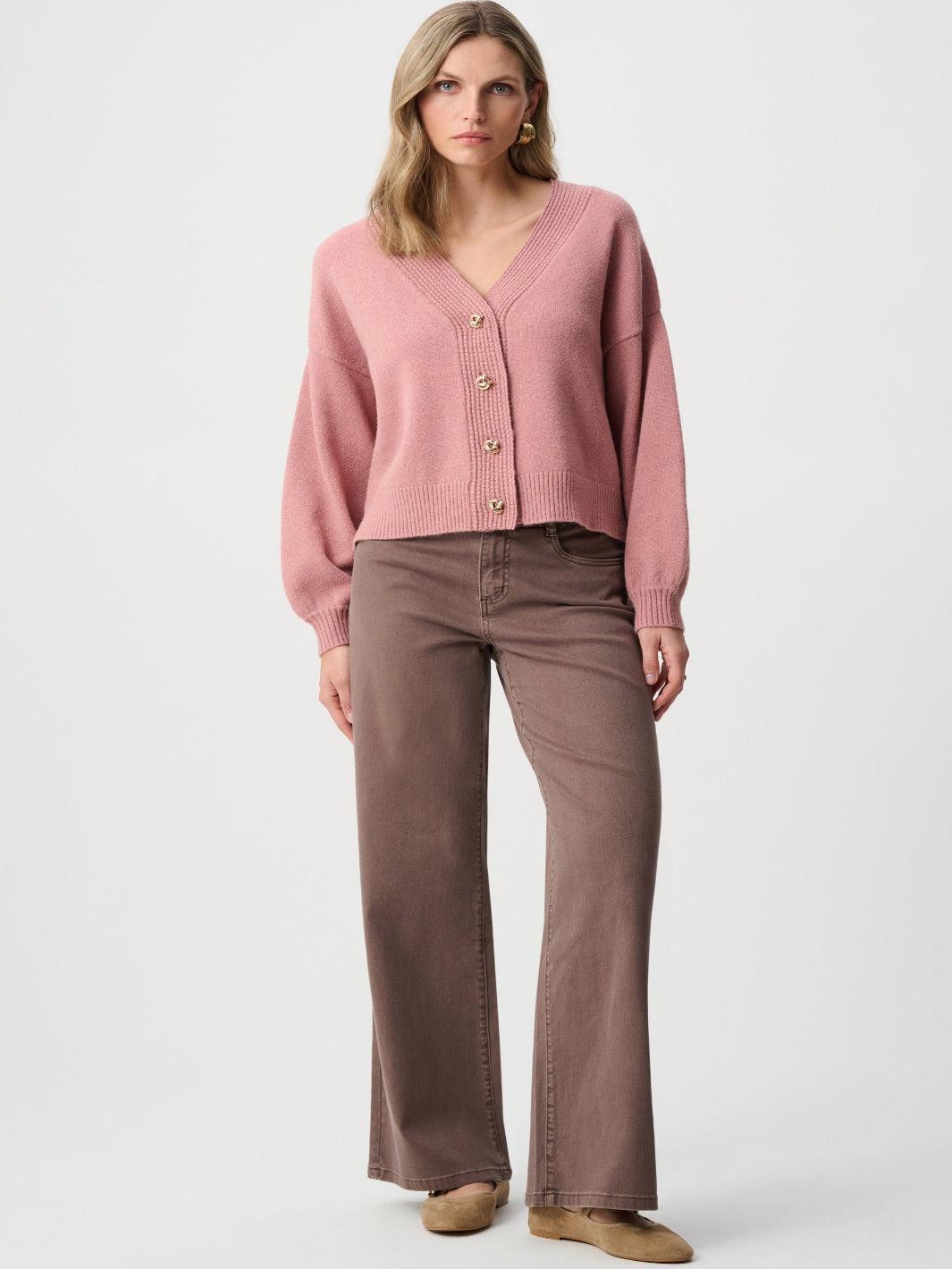 Joseph Ribkoff Wide-leg Jean In Mink 251968F26-Nicola Ross
