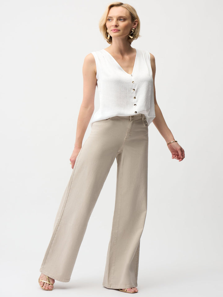 Joseph Ribkoff Wide-leg Jeans In Moonstone 261989-Nicola Ross