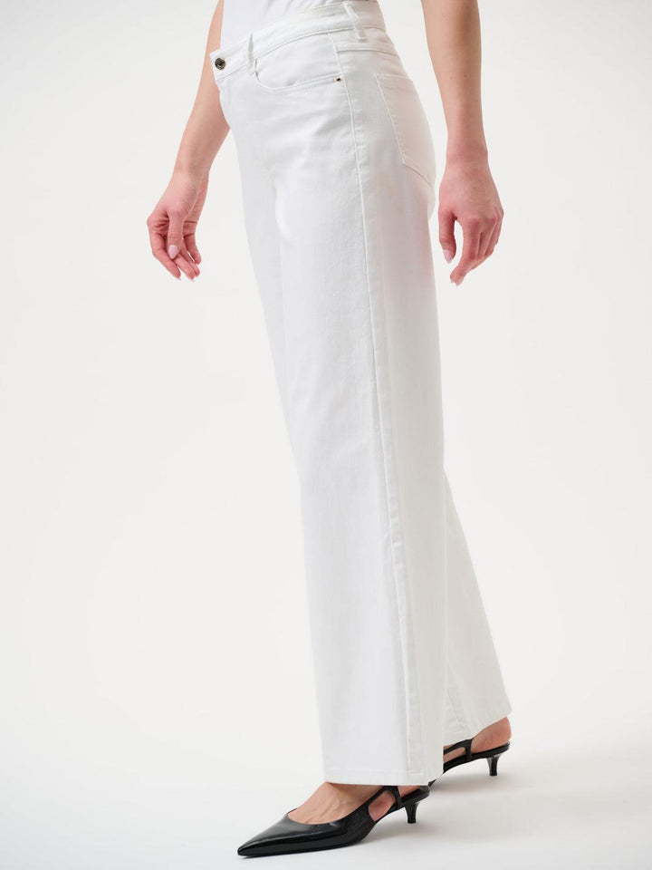 Joseph Ribkoff Wide-leg Jeans In White 251968F25-Nicola Ross