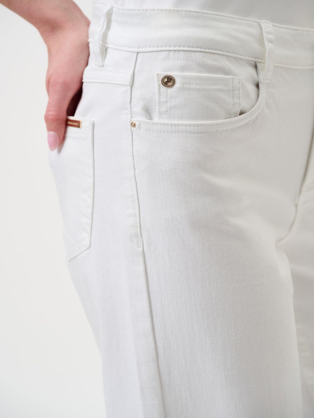Joseph Ribkoff Wide-leg Jeans In White 251968F25-Nicola Ross