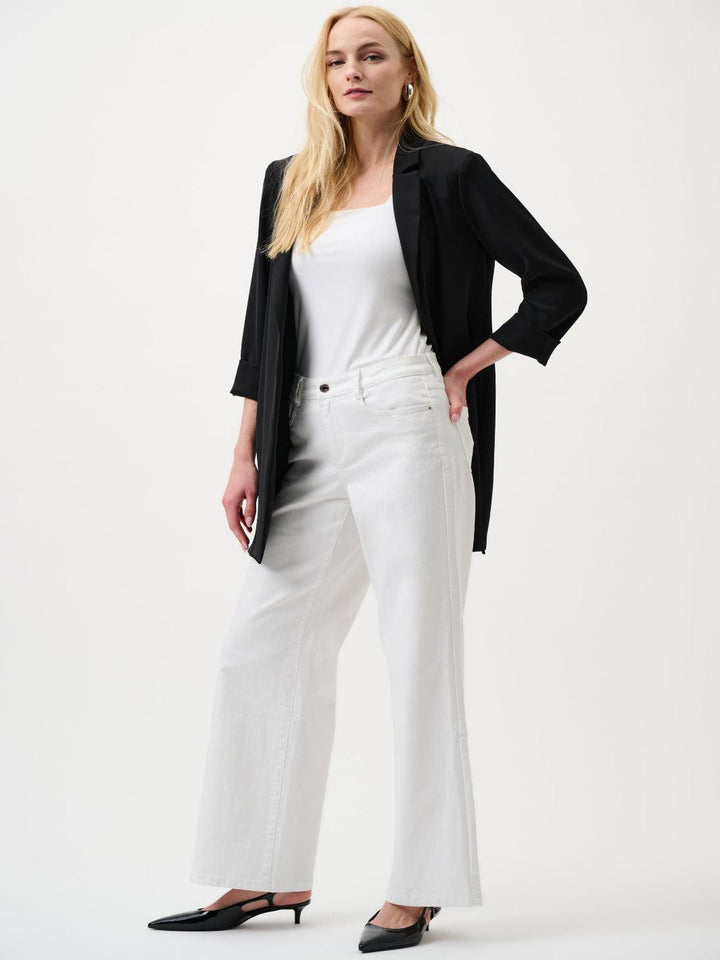 Joseph Ribkoff Wide-leg Jeans In White 251968F25-Nicola Ross