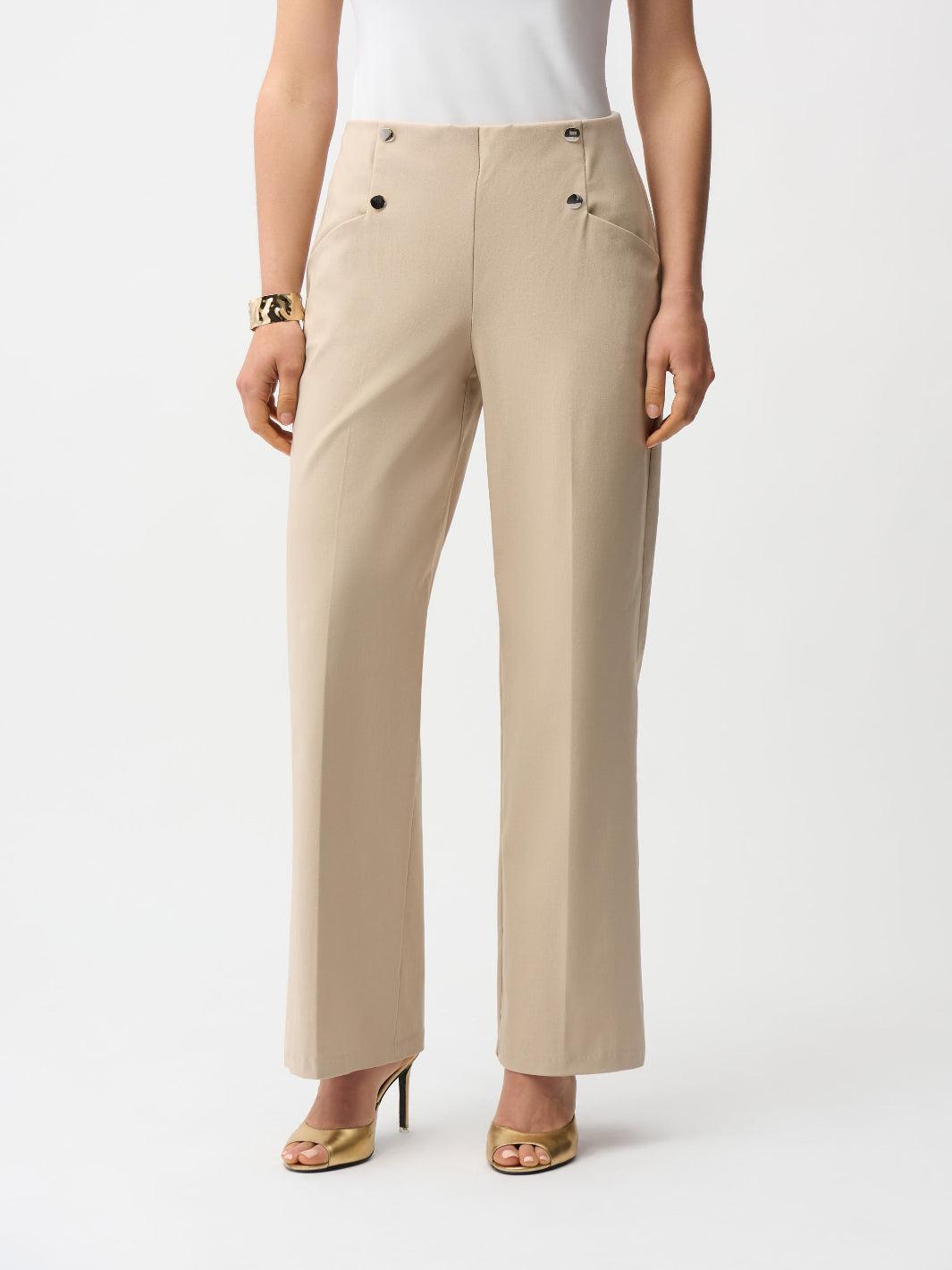 Joseph Ribkoff Wide-leg Trousers In Beige 261040-Nicola Ross