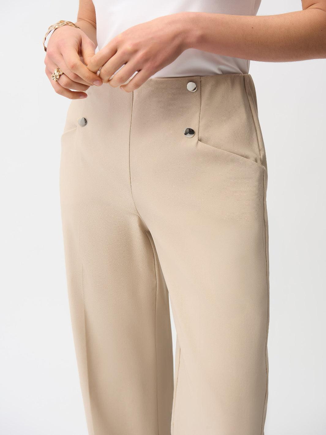 Joseph Ribkoff Wide-leg Trousers In Beige 261040-Nicola Ross