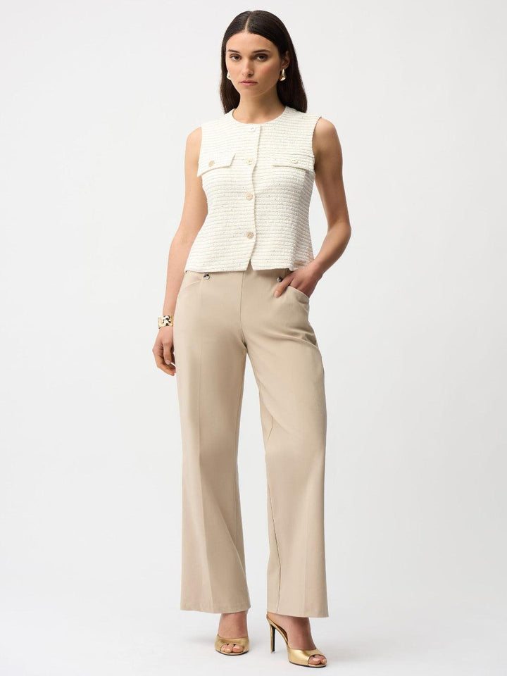 Joseph Ribkoff Wide-leg Trousers In Beige 261040-Nicola Ross