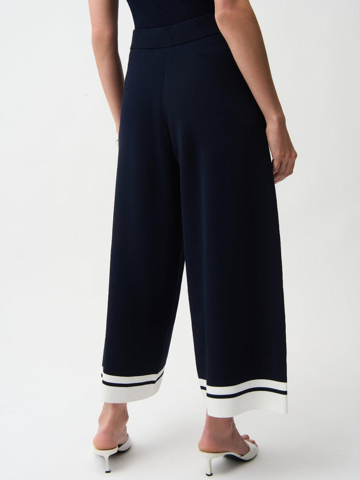 Joseph Ribkoff Wide-leg Trousers In Midnight Navy/Vanilla 261942-Nicola Ross