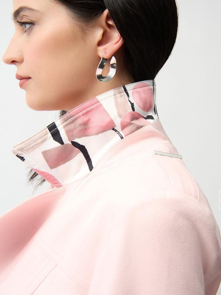 Joseph Ribkoff Zipper Jacket In Petal Pink 261910-Nicola Ross