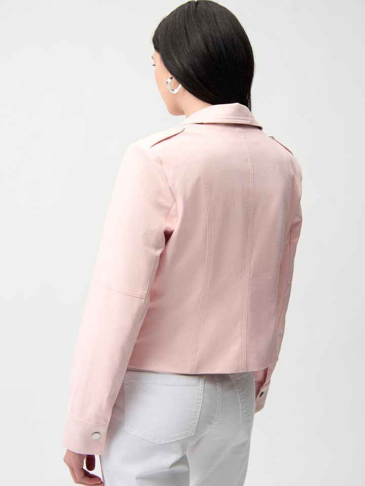 Joseph Ribkoff Zipper Jacket In Petal Pink 261910-Nicola Ross