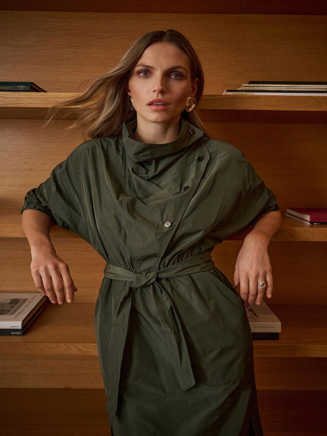 Joseph Utility Dress In Avocado 263182-Nicola Ross