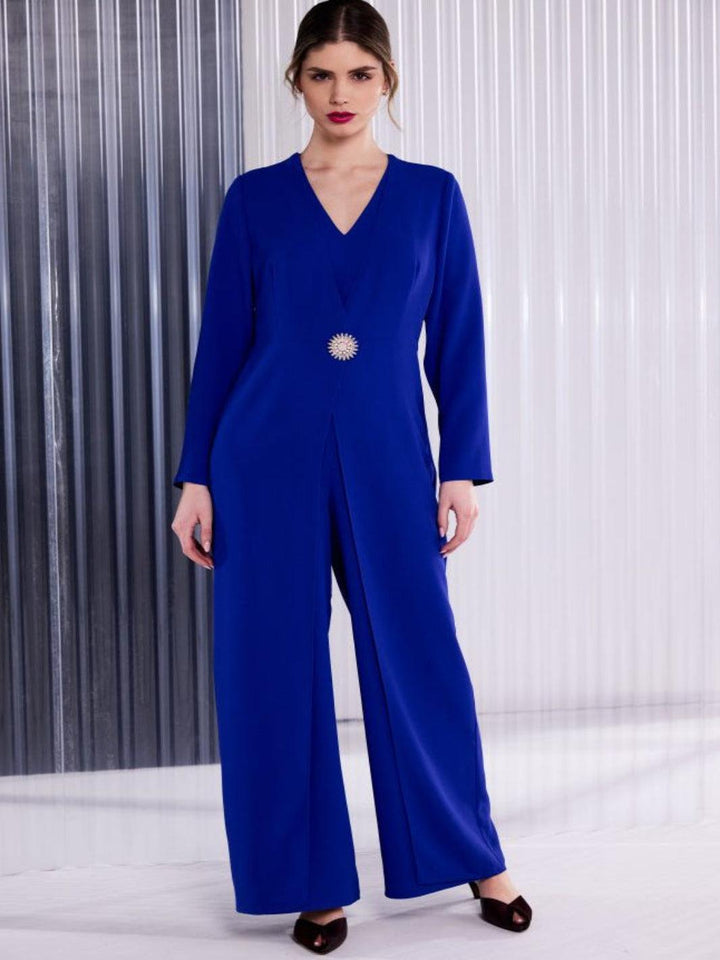 Kate Cooper Jumpsuit In Royal Blue-Nicola Ross