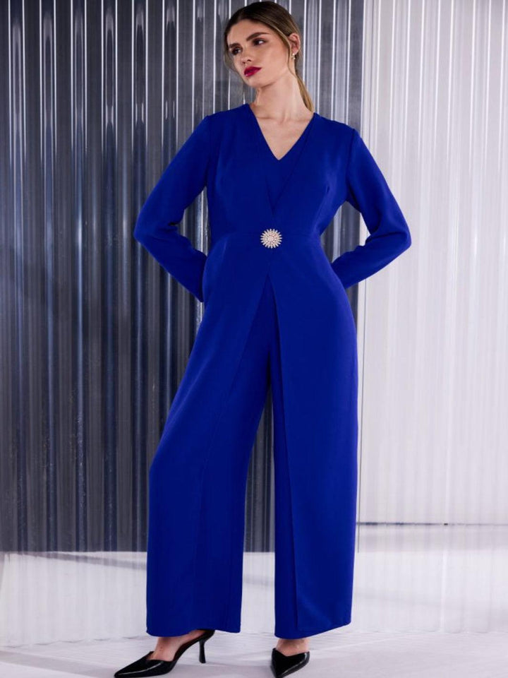 Kate Cooper Jumpsuit In Royal Blue-Nicola Ross