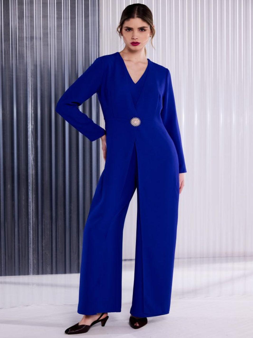 Kate Cooper Jumpsuit In Royal Blue-Nicola Ross