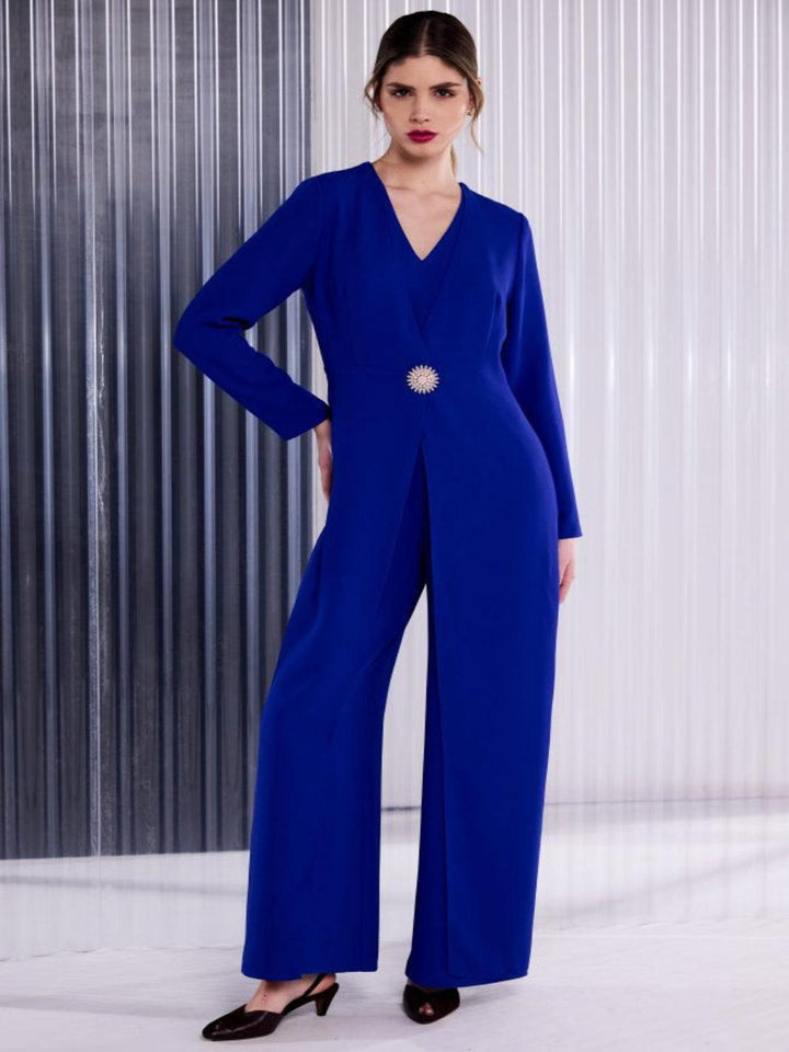 Kate Cooper Jumpsuit In Royal Blue-Nicola Ross