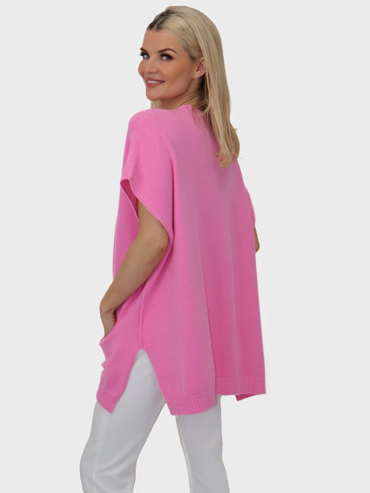 Kate & Pippa Anna Knit Jumper In Pink-Nicola Ross