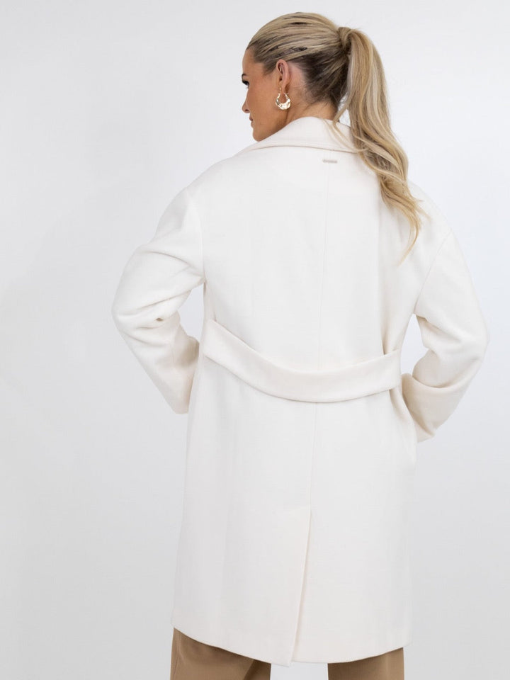 Kate & Pippa Arezzo Coat In Cream-Nicola Ross