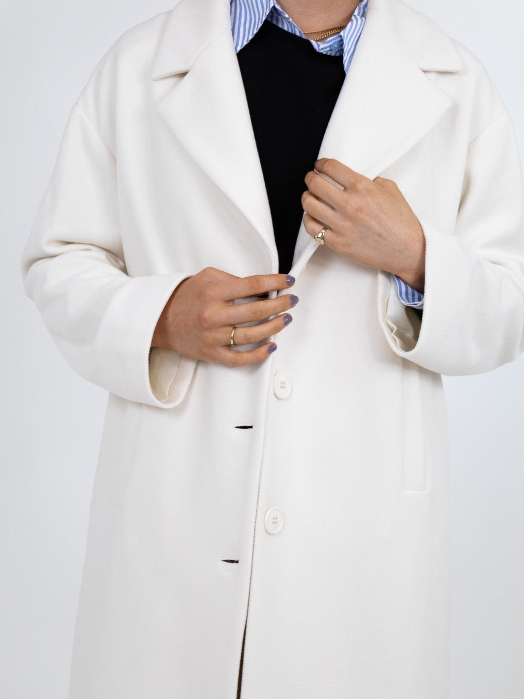 Kate & Pippa Arezzo Coat In Cream-Nicola Ross