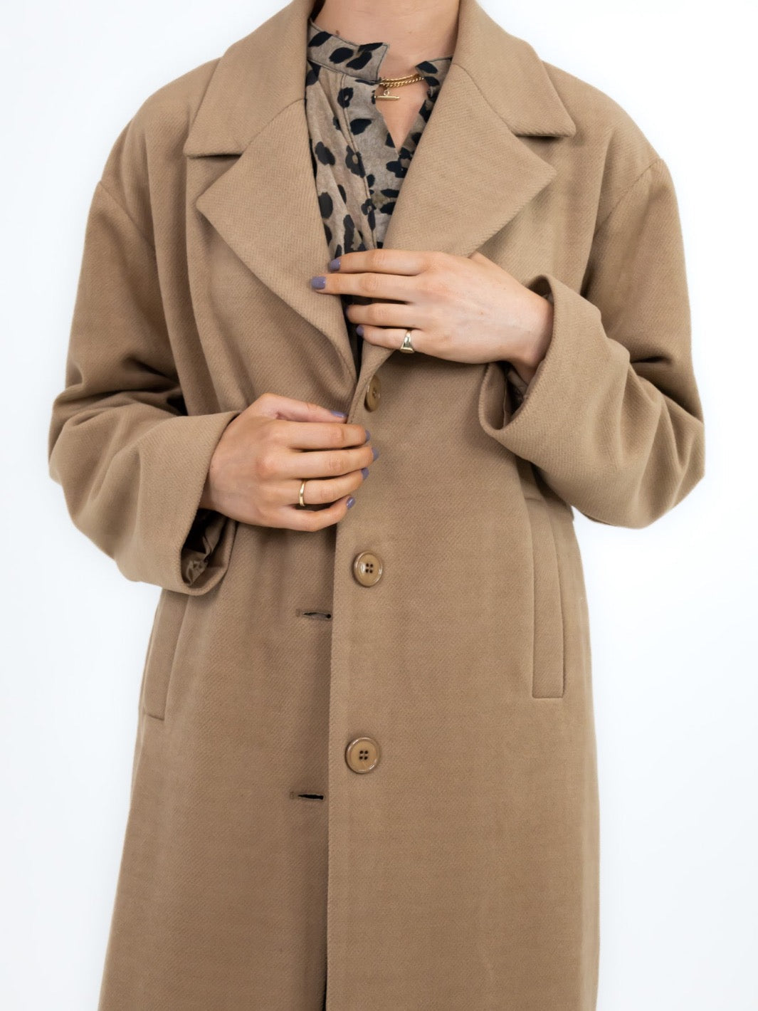 Kate & Pippa Arezzo Coat In Tan-Nicola Ross
