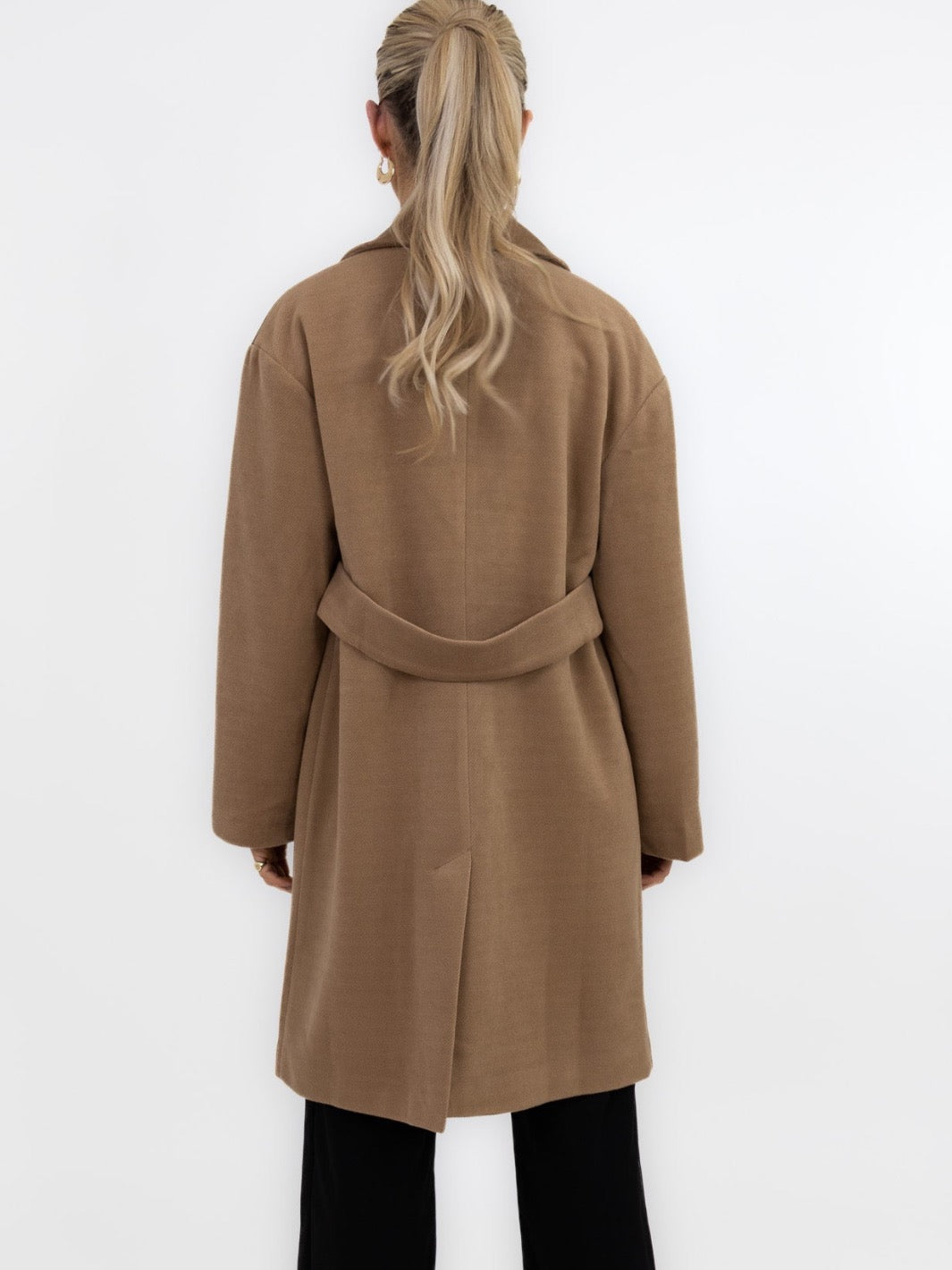 Kate & Pippa Arezzo Coat In Tan-Nicola Ross