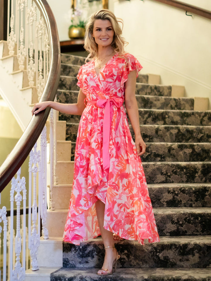 Kate & Pippa Ballerina Dress In Pink / Orange-Nicola Ross