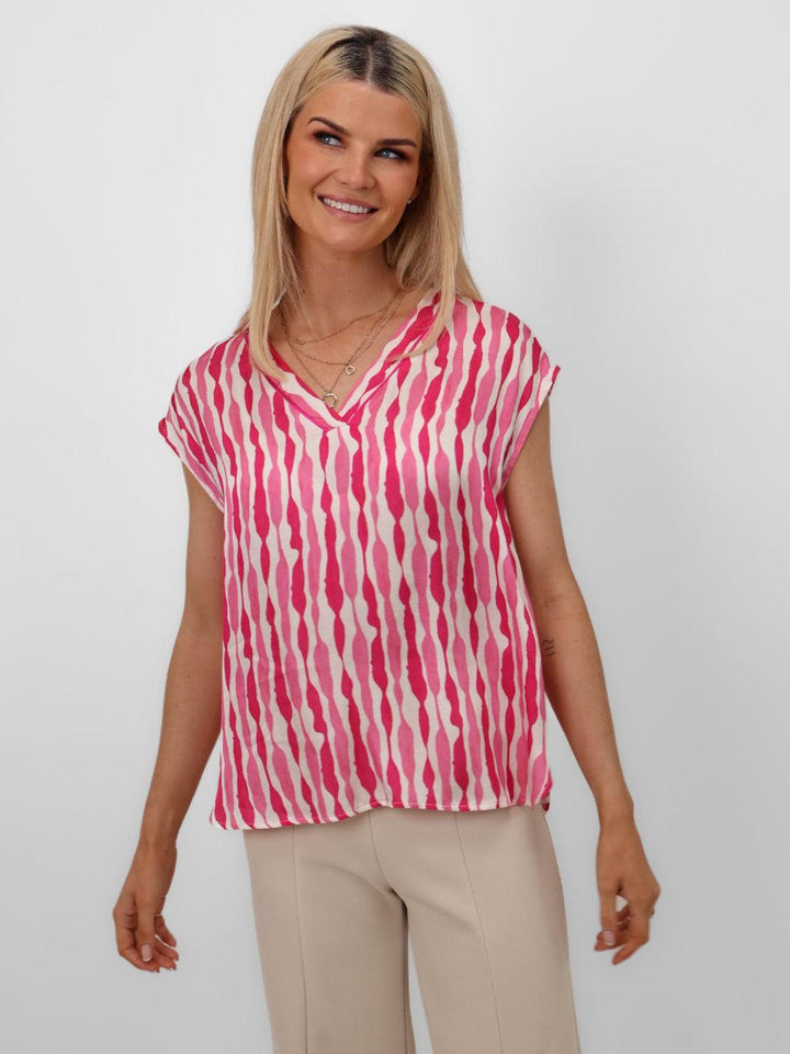 Kate & Pippa Becky Top In Pink-Nicola Ross
