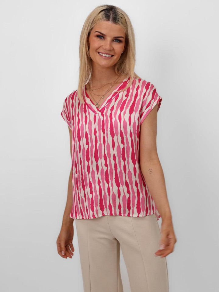 Kate & Pippa Becky Top In Pink-Nicola Ross