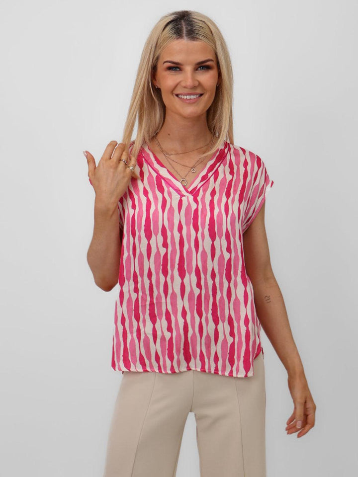 Kate & Pippa Becky Top In Pink-Nicola Ross