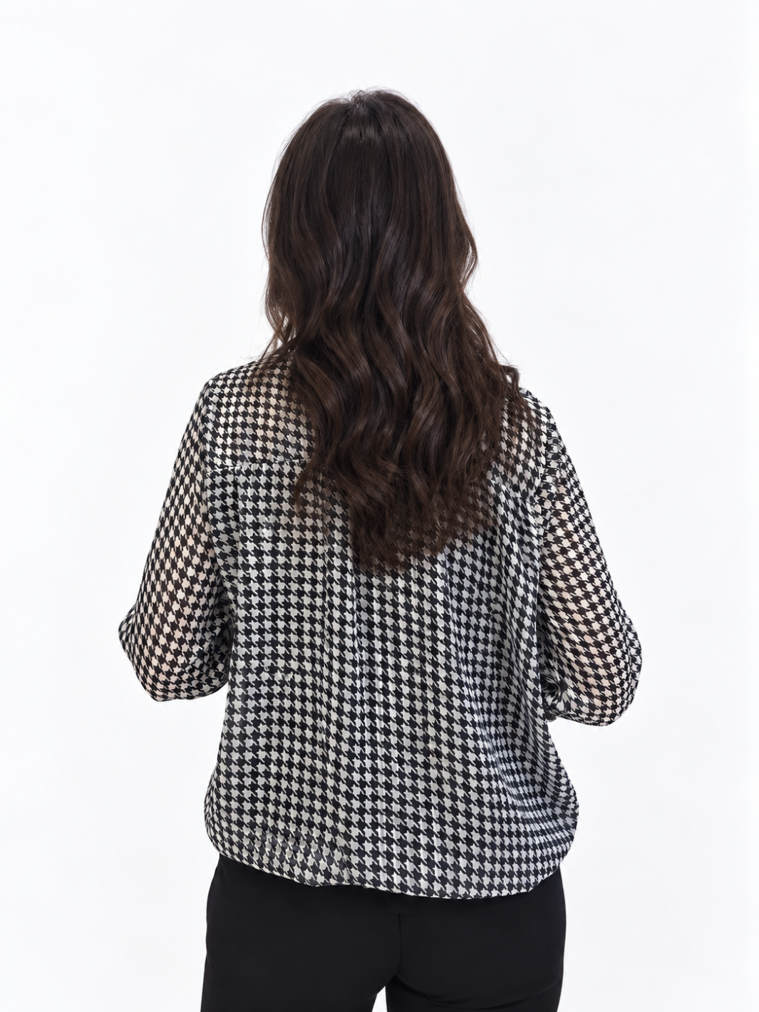 Kate & Pippa Bella Band Top In Beige Lurex Print-Nicola Ross