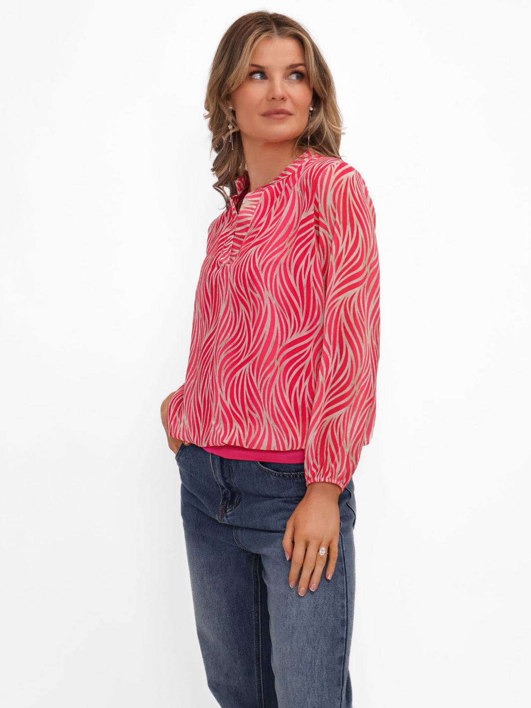 Kate & Pippa Bella Band Top In Cerise Pink-Nicola Ross