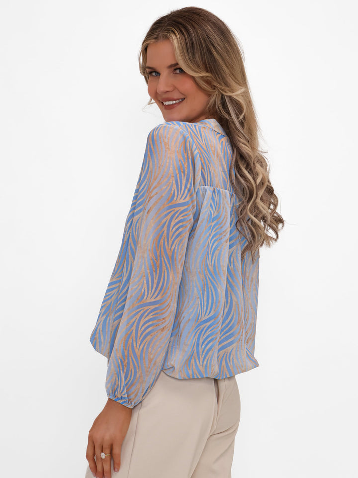 Kate & Pippa Bella Band Top In Light Blue-Nicola Ross
