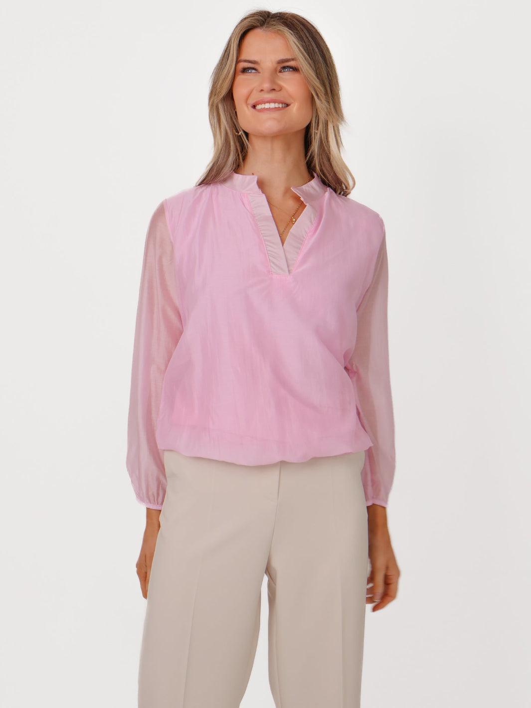 Kate & Pippa Bella Band Top In Light Pink-Nicola Ross