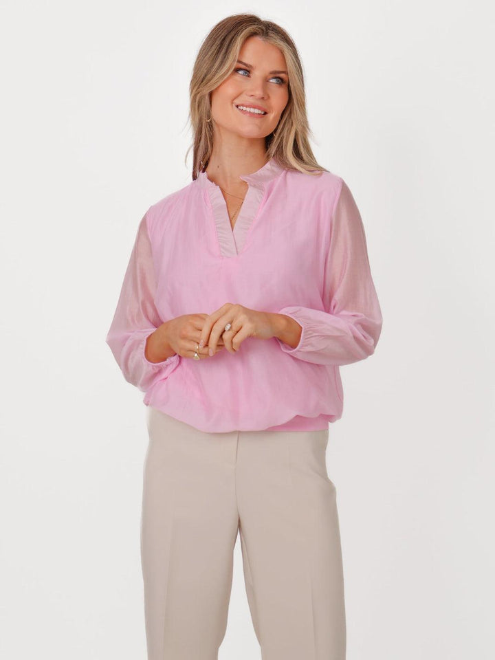 Kate & Pippa Bella Band Top In Light Pink-Nicola Ross
