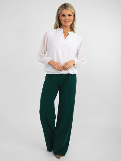 Kate & Pippa Bella Band Top In White-Nicola Ross