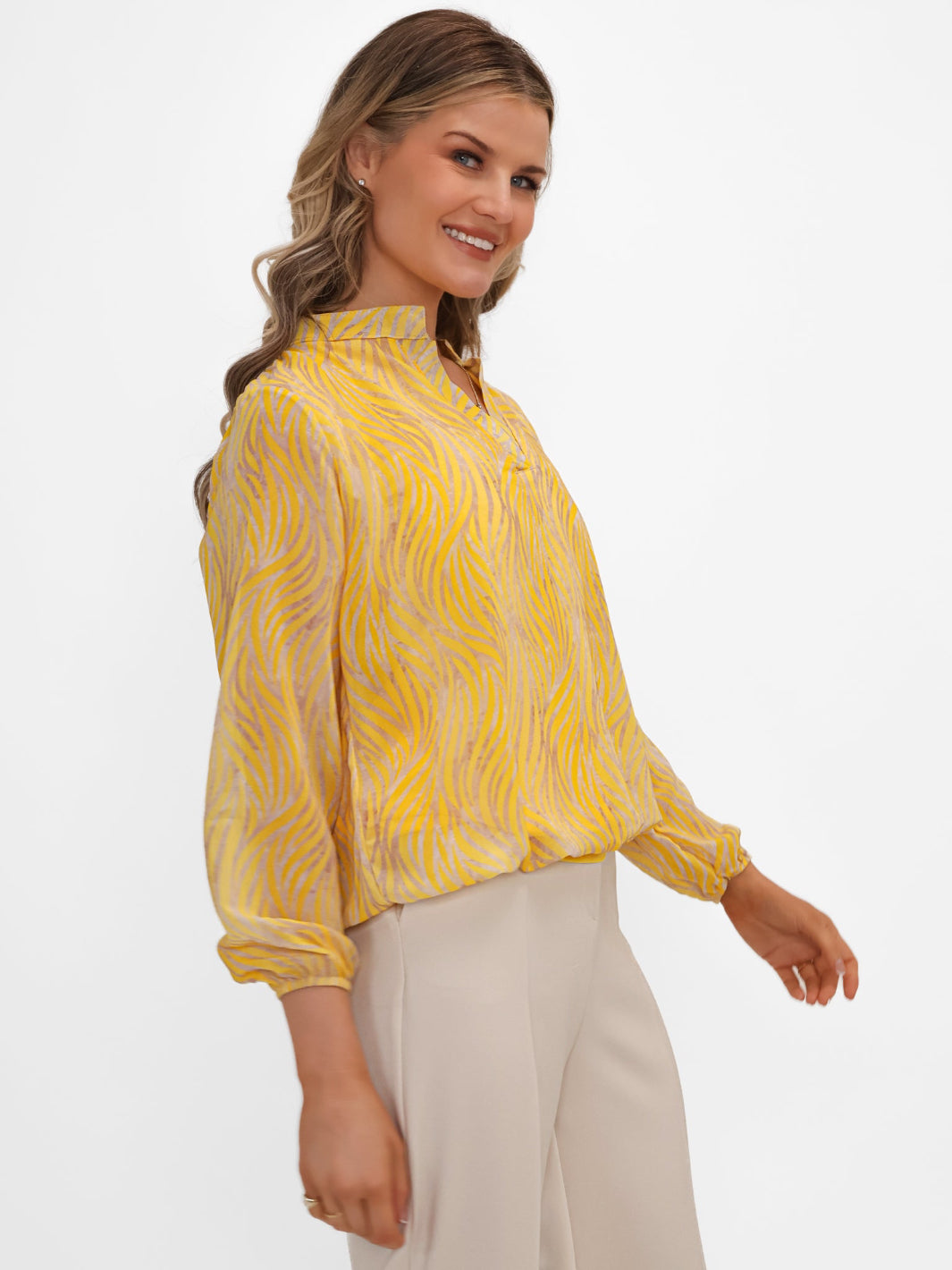 Kate & Pippa Bella Band Top In Yellow-Nicola Ross