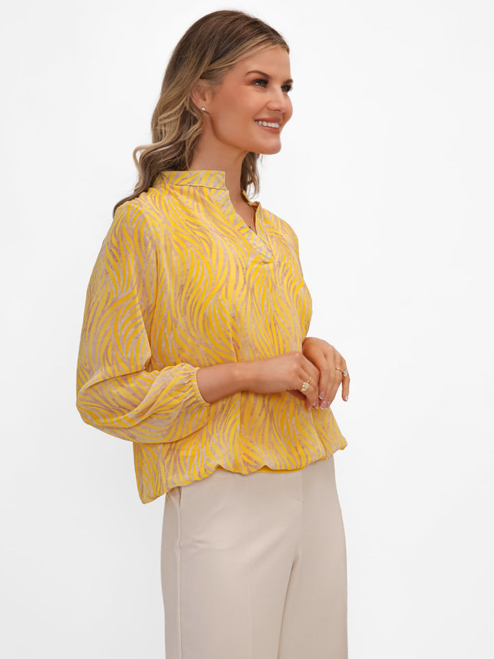 Kate & Pippa Bella Band Top In Yellow-Nicola Ross