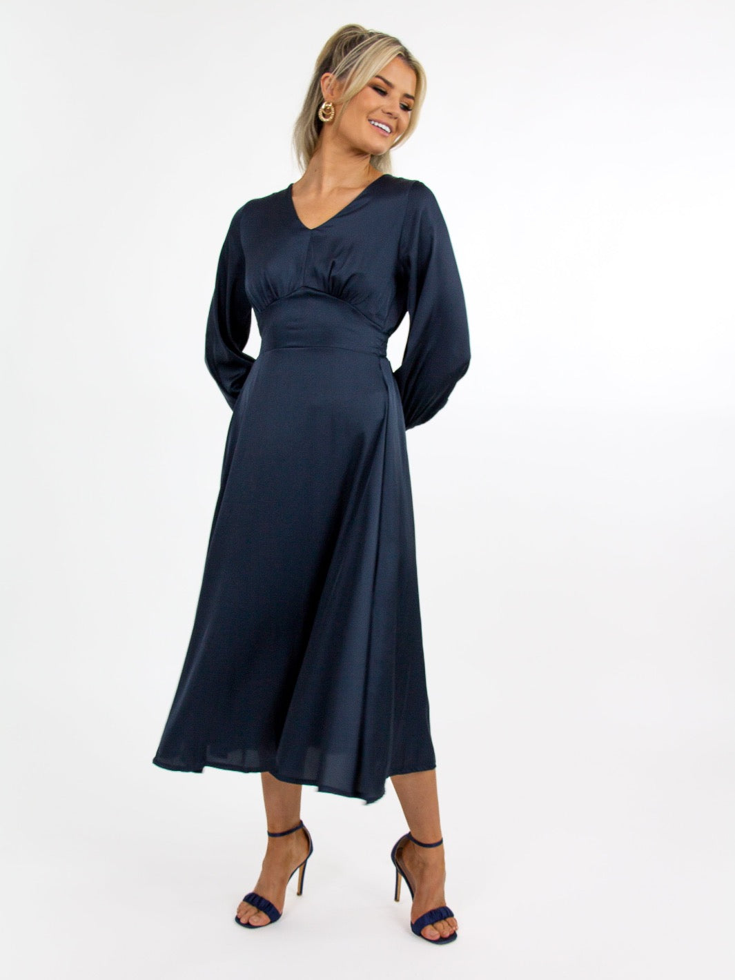 Kate & Pippa Birkin Dress In Navy-Nicola Ross