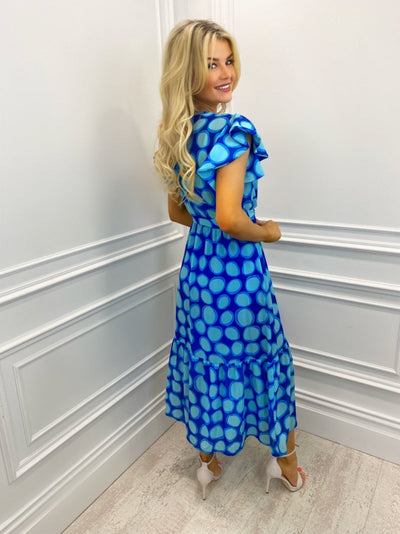 Kate & Pippa Boho Venezia Midi Dress SS22 - Blue Bubble-Nicola Ross