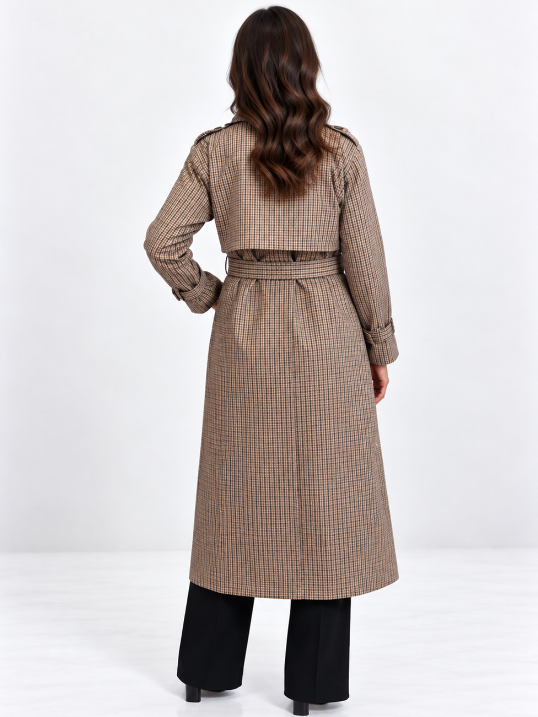 Kate & Pippa Bromley Jacket In Beige Check