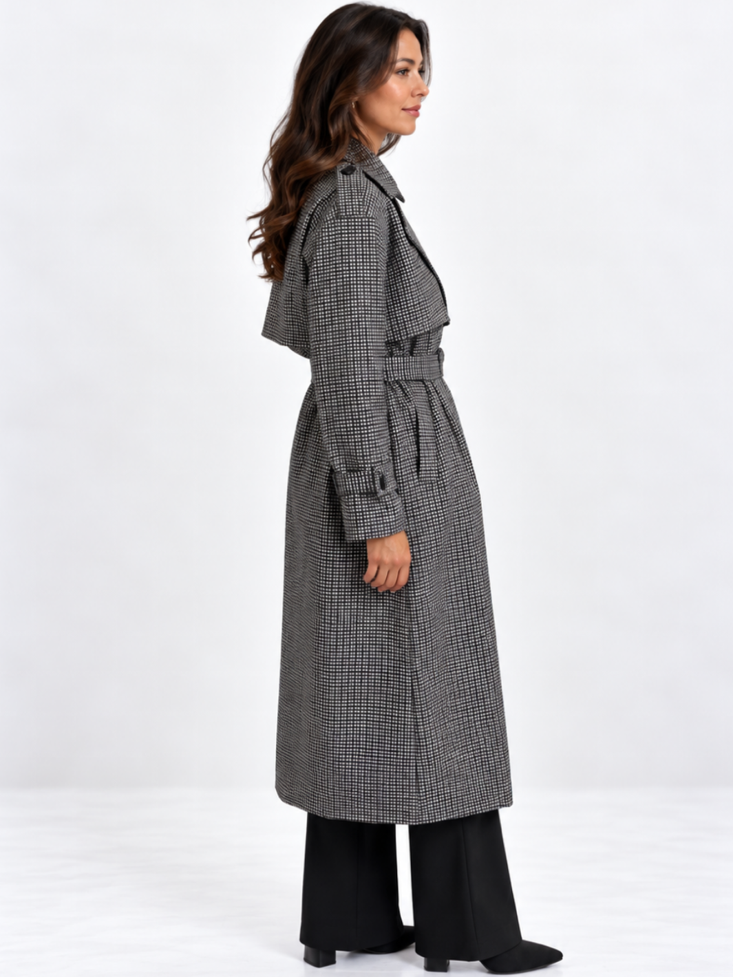 Kate & Pippa Bromley Jacket In Black Check