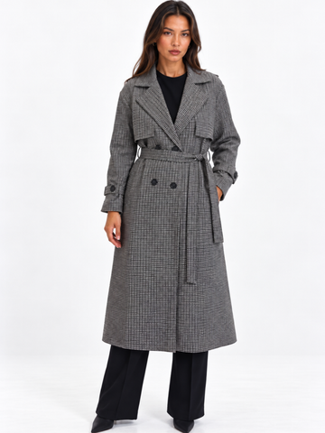 Kate & Pippa Bromley Jacket In Black Check-Nicola Ross