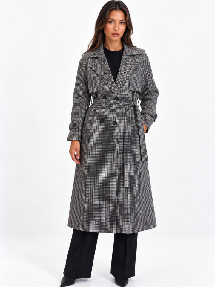 Kate & Pippa Bromley Jacket In Black Check