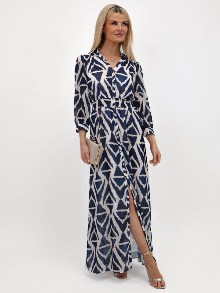 Kate & Pippa Carrie Dress In Navy-Nicola Ross