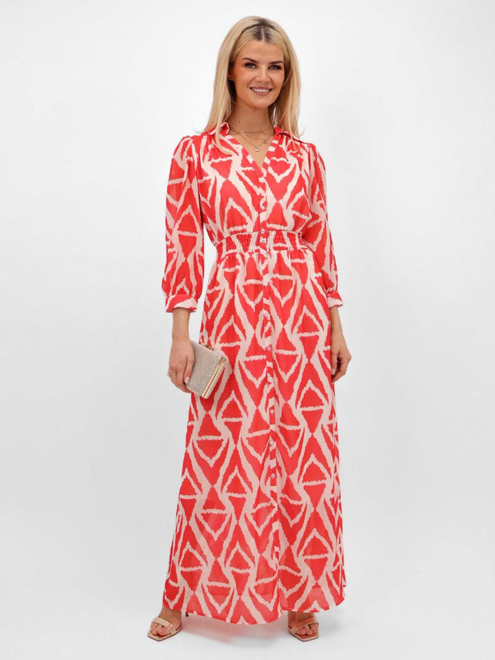 Kate & Pippa Carrie Dress In Orange-Nicola Ross