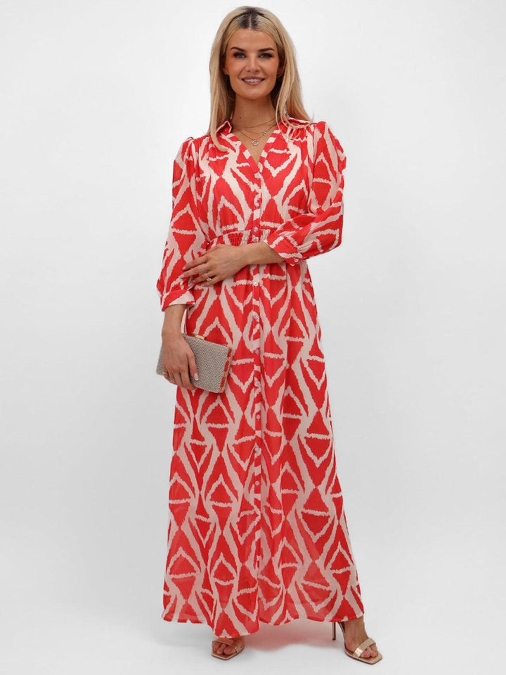 Kate & Pippa Carrie Dress In Orange-Nicola Ross