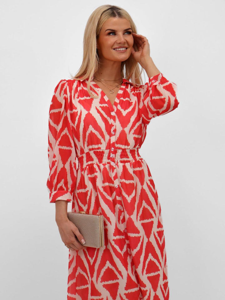 Kate & Pippa Carrie Dress In Orange-Nicola Ross