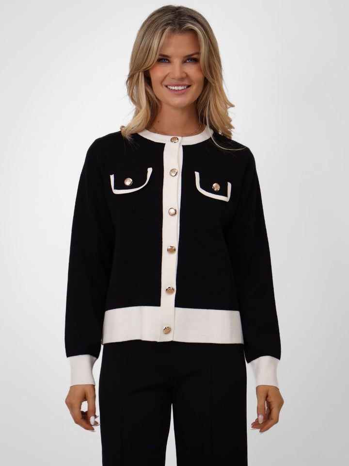 Kate & Pippa Coco Knit In Black / White-Nicola Ross