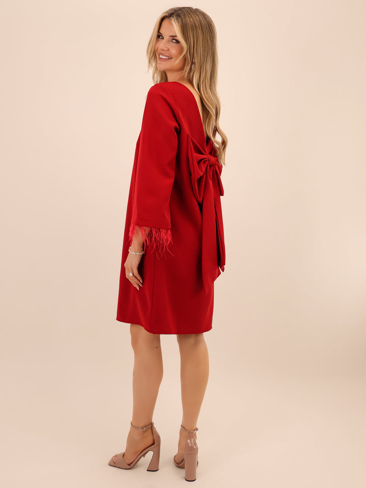 Kate & Pippa Dakota Mini Dress In Berry-Nicola Ross