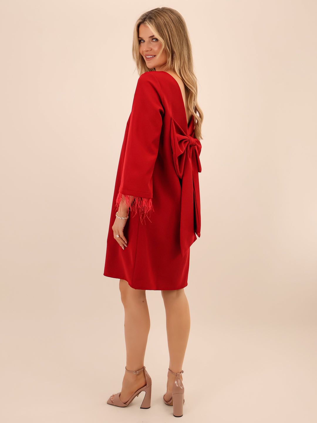 Kate & Pippa Dakota Mini Dress In Berry-Nicola Ross