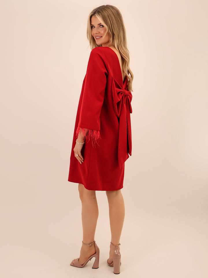 Kate & Pippa Dakota Mini Dress In Berry-Nicola Ross