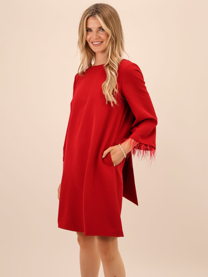 Kate & Pippa Dakota Mini Dress In Berry-Nicola Ross