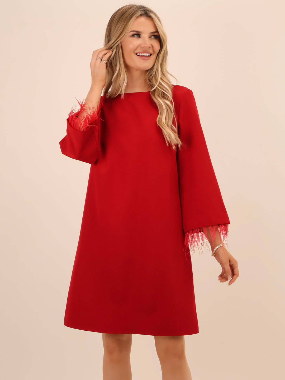 Kate & Pippa Dakota Mini Dress In Berry-Nicola Ross