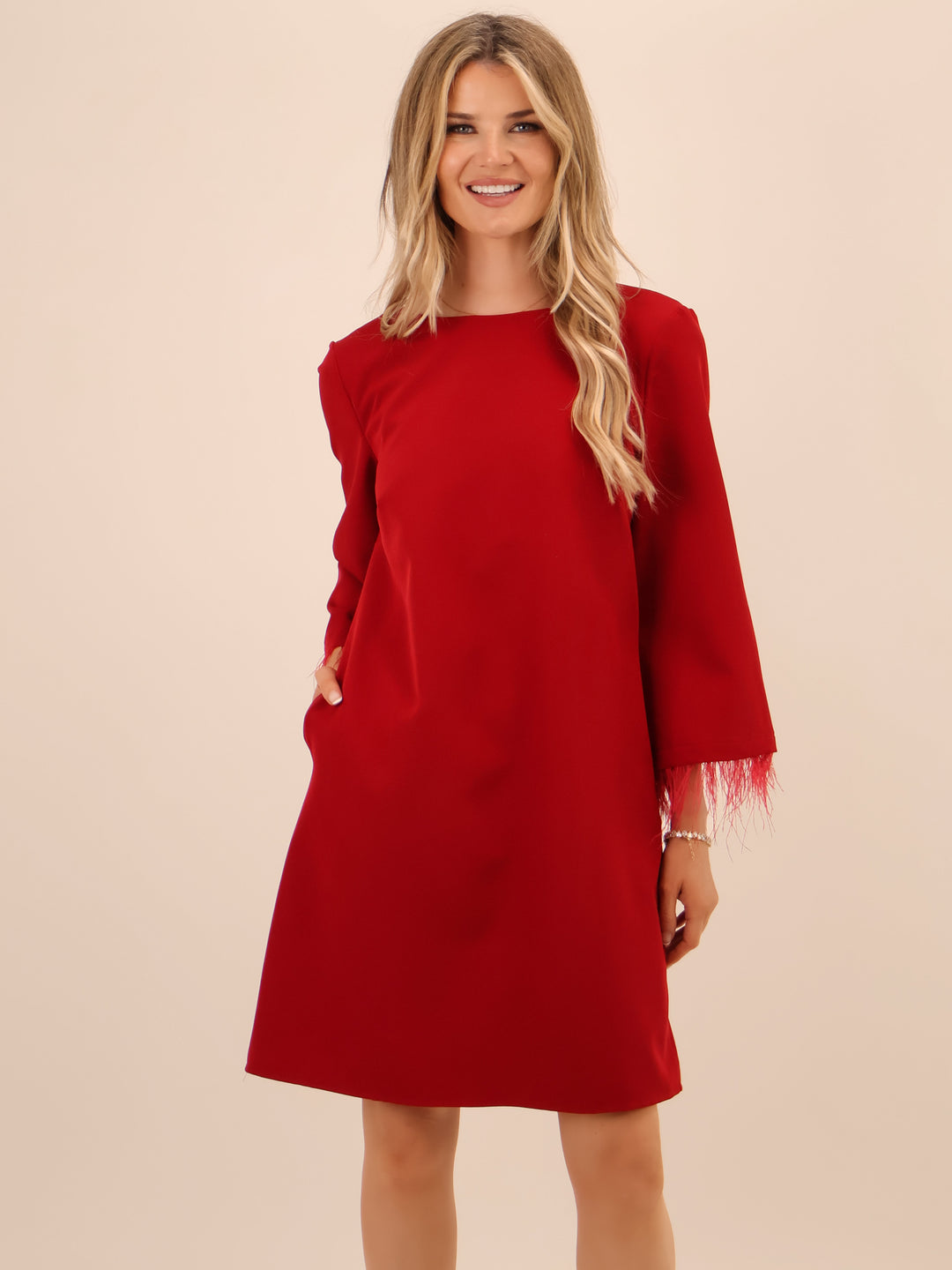 Kate & Pippa Dakota Mini Dress In Berry-Nicola Ross